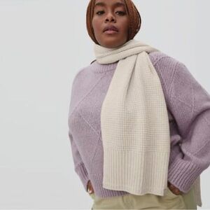 everlane waffle knit scarf
